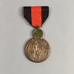 MEDAILLE FRANCO BELGE DES ANCIENS COMBATTANTS DE L'YSER OU ISERE COMBATS 17-31 OCTOBRE 1914 GUERRE 1914-1918